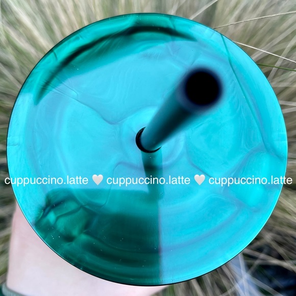 💚NEW💚Starbucks Marbled Jade Green Grande Cold Cup Tumbler - Picture 4 of 7